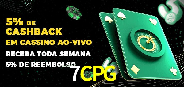 Promoções do cassino ao Vivo 7CPG